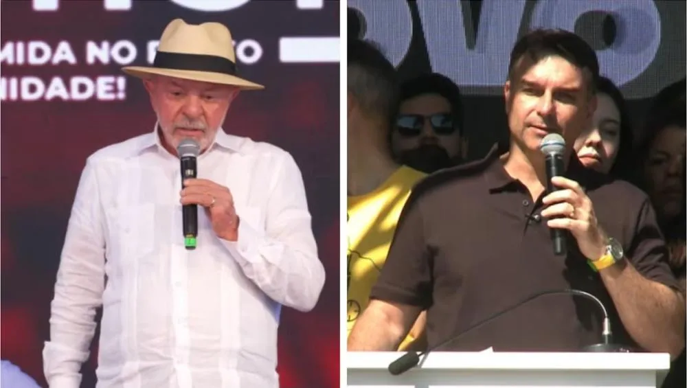 Flávio Bolsonaro faz atos em Salvador e Vitória, enquanto Lula se prepara para debate na Band